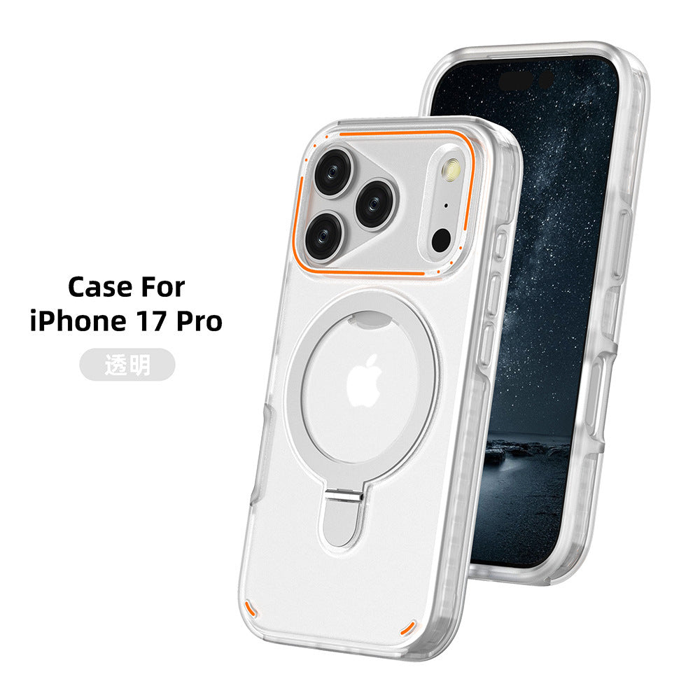 360 Rotation Stand Holder Magnetic Matte Phone Case For I-Phone 17 Pro 17 Max Plus Shockproof Protection Cover Shell - ZmartNest