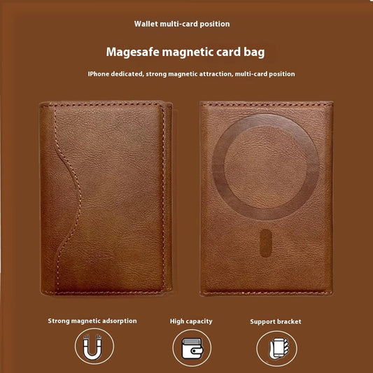 MagSafe Magnetic Card Holder Tri-fold Wallet Card Holder