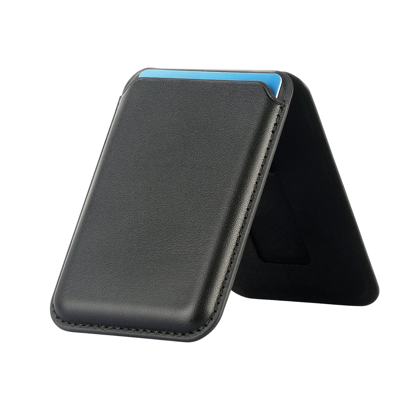 Black phone case with blue accent on a white background