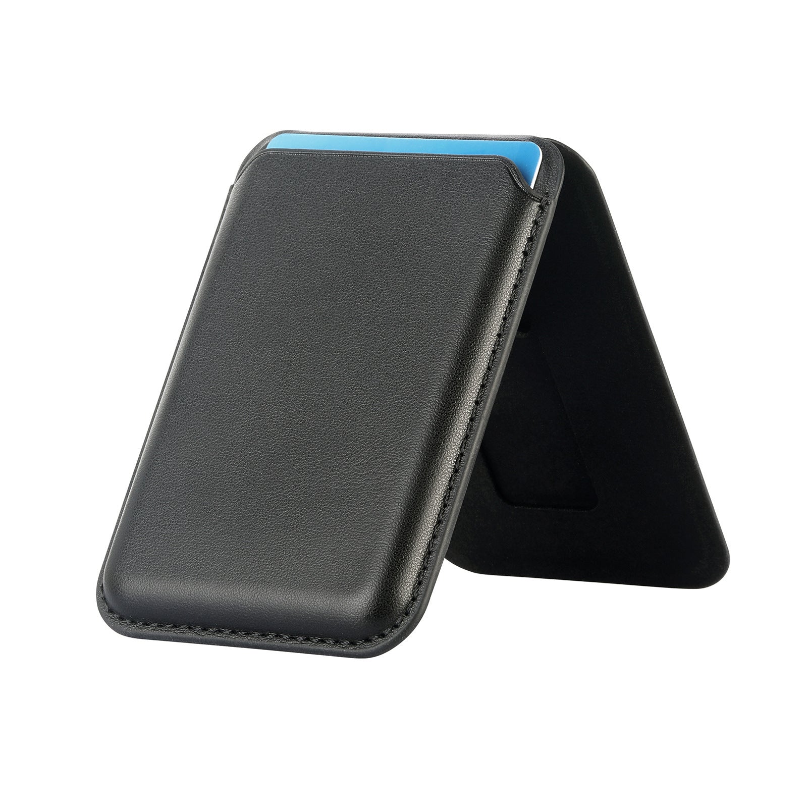 Black phone case with blue accent on a white background