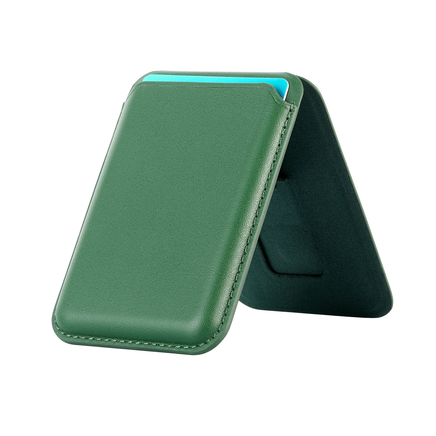 Green phone case on a white background