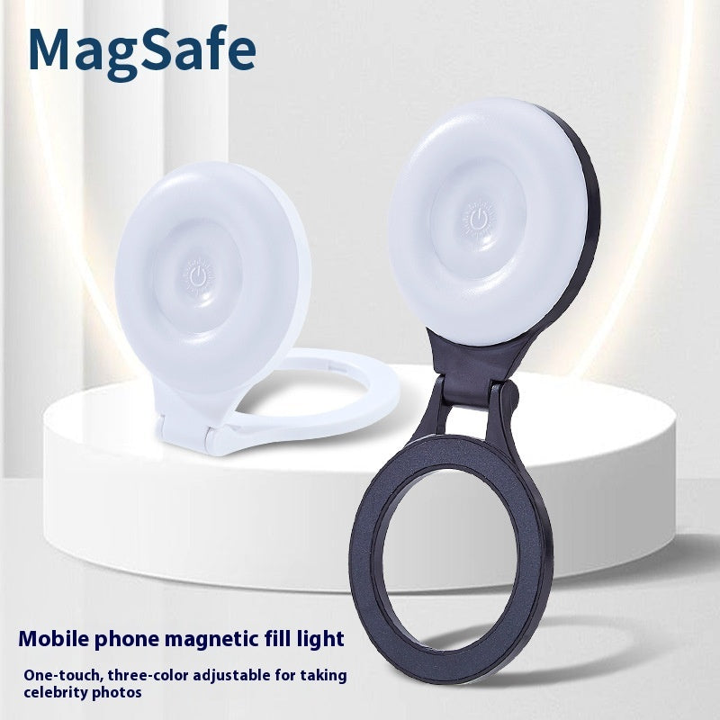 MagSafe mobile phone magnetic fill light on a white background