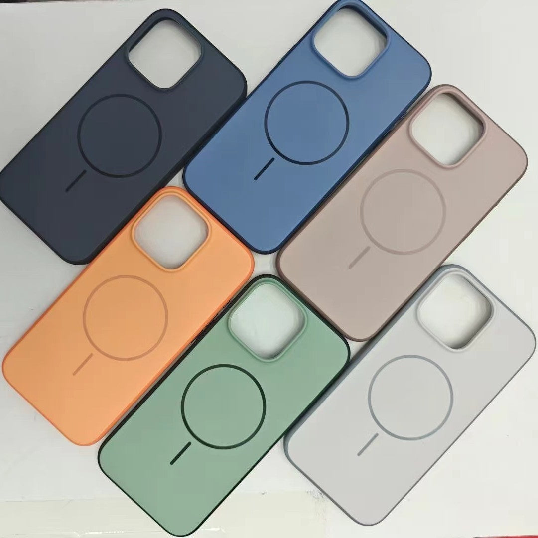 Six phone case colors arranged in a grid on a light gray background