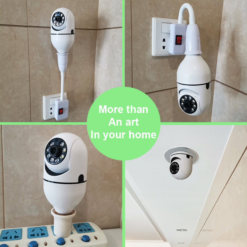 WiFi CAMERA 1080P Bulb 4X Zoom Camera E27 Home 5GWiFi Alarm Monitor ZmartNest