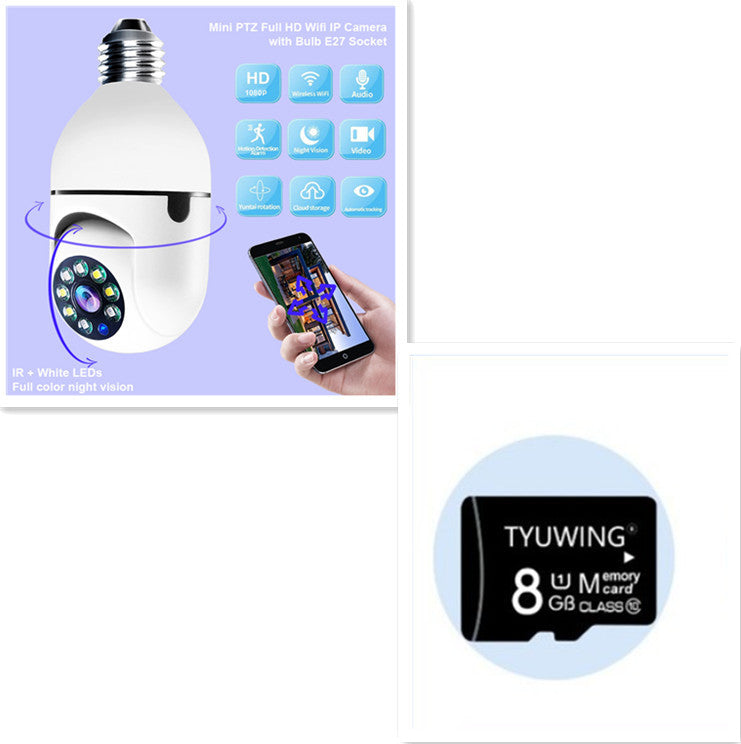 WiFi CAMERA 1080P Bulb 4X Zoom Camera E27 Home 5GWiFi Alarm Monitor ZmartNest