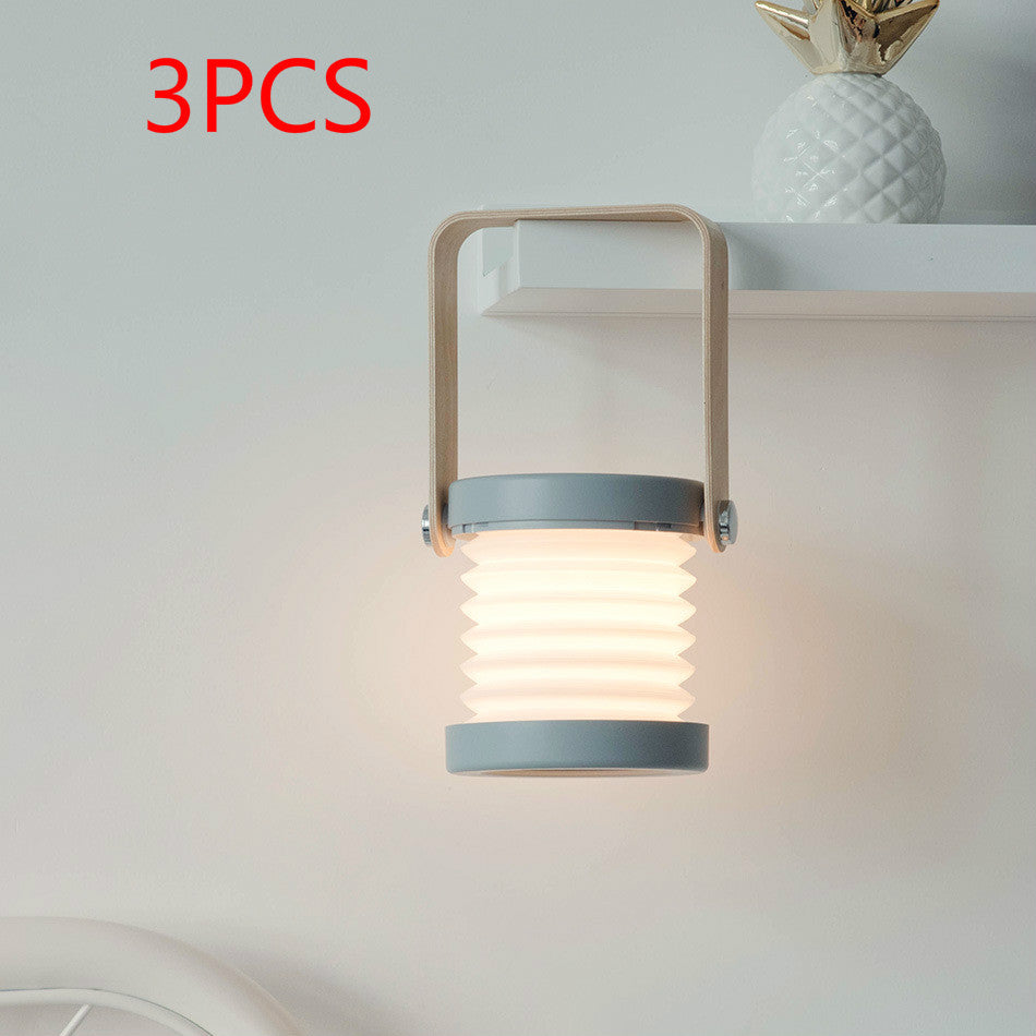 Foldable Touch Dimmable Reading LED Night Light Portable Lantern Lamp USB Rechargeable For Home Decor ZmartNest