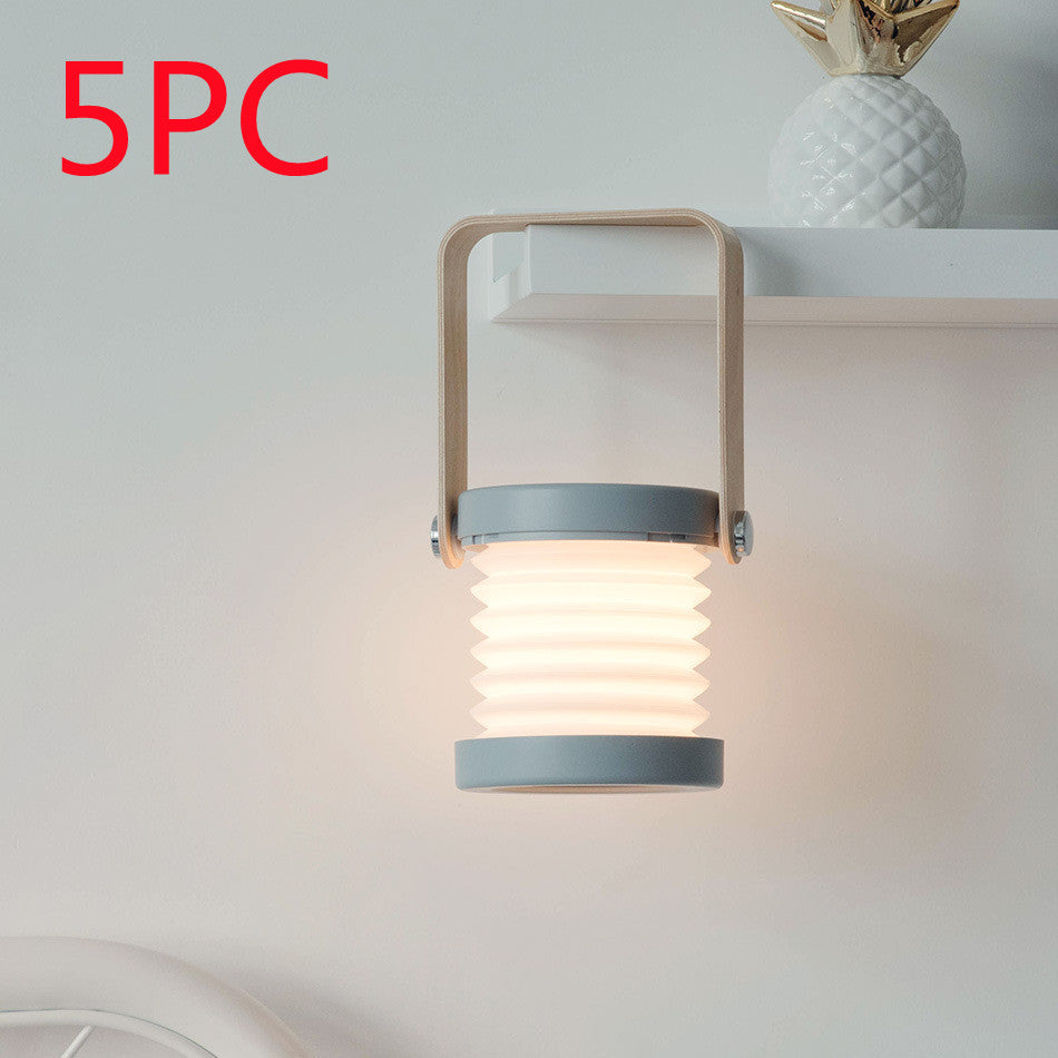 Foldable Touch Dimmable Reading LED Night Light Portable Lantern Lamp USB Rechargeable For Home Decor ZmartNest