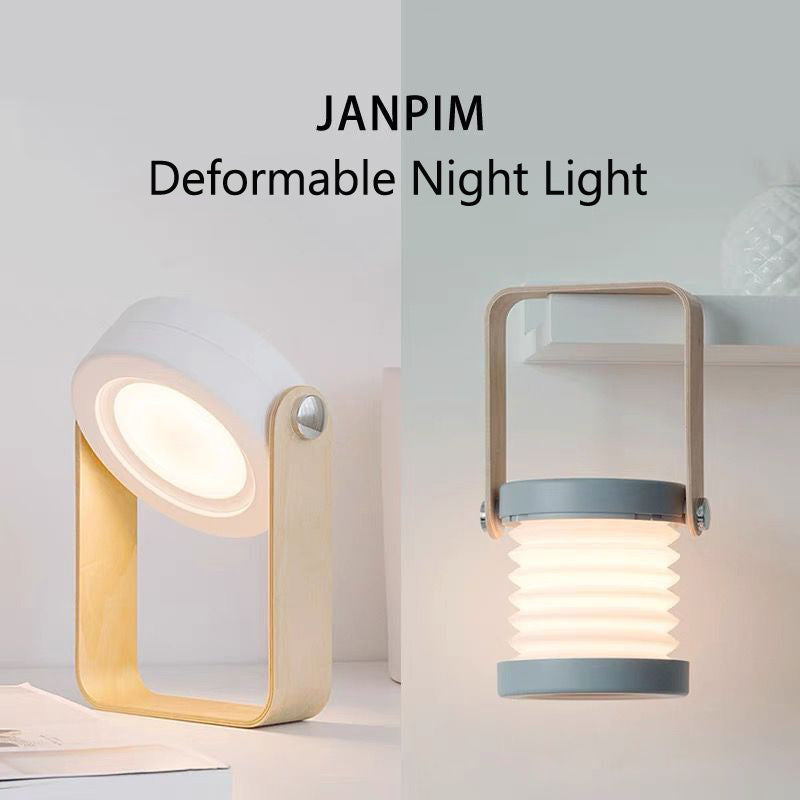 Foldable Touch Dimmable Reading LED Night Light Portable Lantern Lamp USB Rechargeable For Home Decor ZmartNest