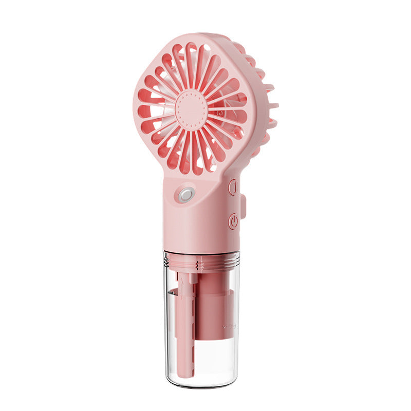 Portable Handheld Spray Fan 4-Speed Water Spray Mist Fan Summer Cooling Artifact USB Charging Summer Supplies Outdoor Mini Fan ZmartNest
