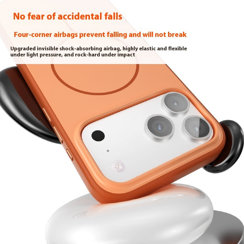 Phone case with airbag feature on a white background