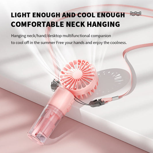 Portable Handheld Spray Fan 4-Speed Water Spray Mist Fan Summer Cooling Artifact USB Charging Summer Supplies Outdoor Mini Fan ZmartNest