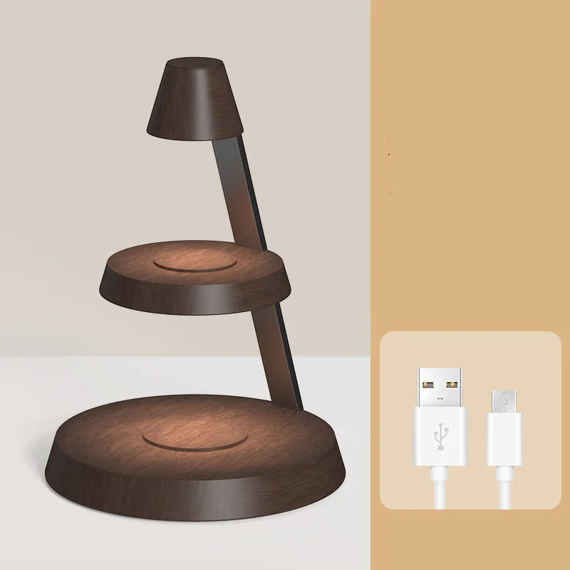 Modern wireless charging stand for phones - adjustable angle, fast charging, and sleek design for home/office use.