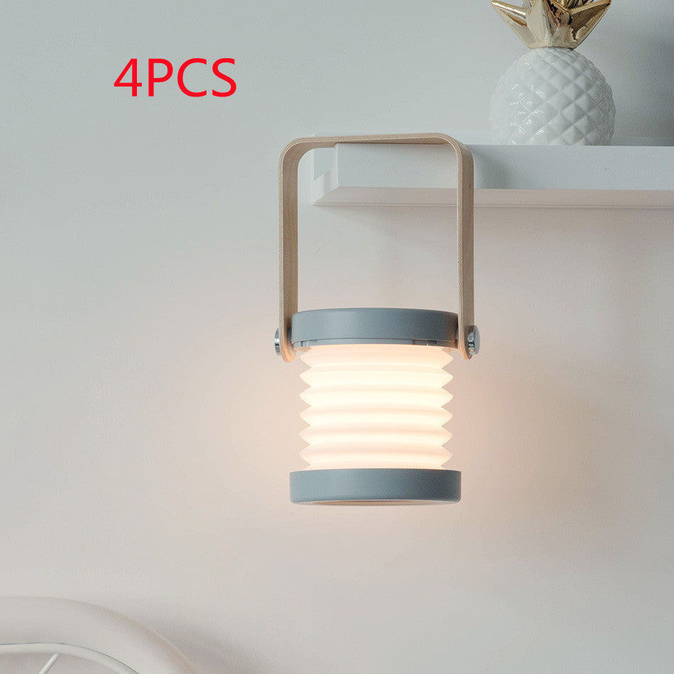 Foldable Touch Dimmable Reading LED Night Light Portable Lantern Lamp USB Rechargeable For Home Decor ZmartNest