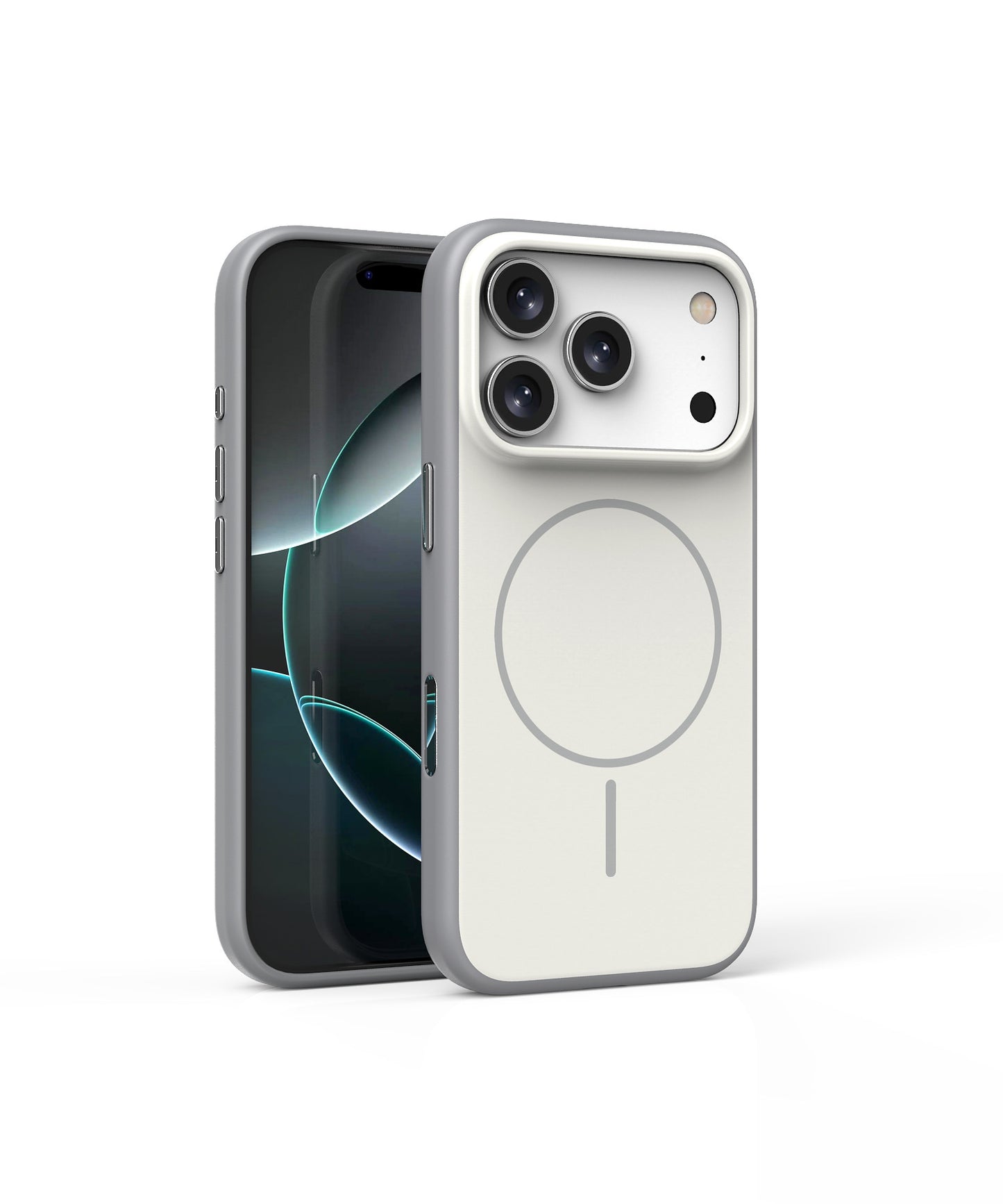 Phone case with magnetic design on a white background