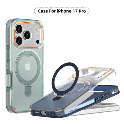 360 Rotation Stand Holder Magnetic Matte Phone Case For I-Phone 17 Pro 17 Max Plus Shockproof Protection Cover Shell - ZmartNest 