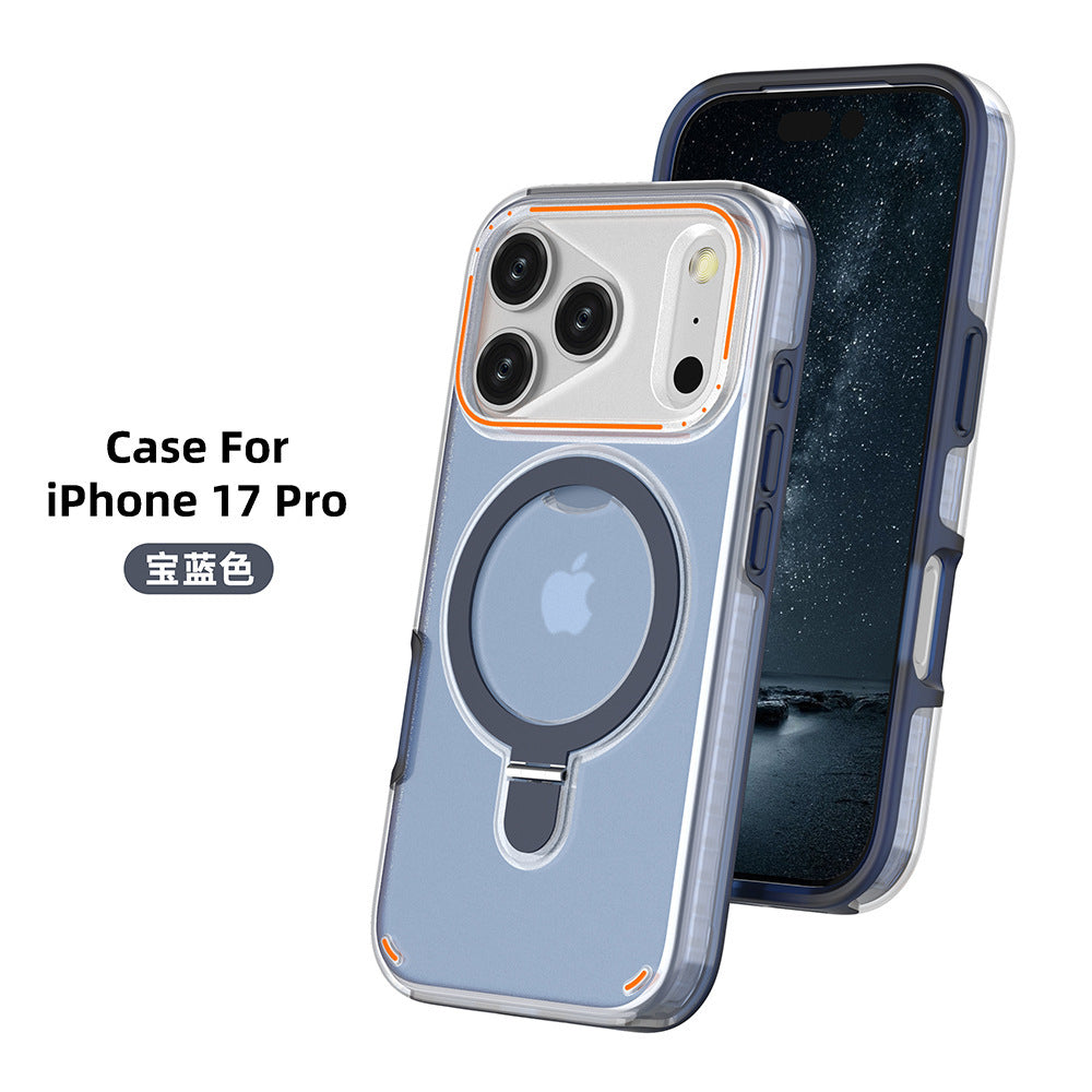 360 Rotation Stand Holder Magnetic Matte Phone Case For I-Phone 17 Pro 17 Max Plus Shockproof Protection Cover Shell - ZmartNest 