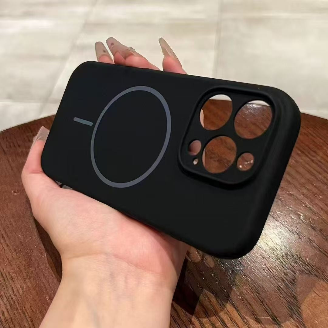 Applicable To 17 Fine Circle Magnetic Phone Case Liquid Silicone - ZmartNest 