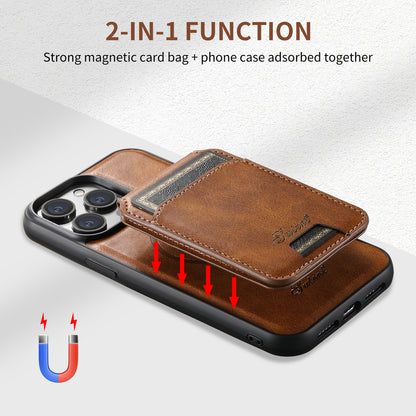 Brown phone case with card holder