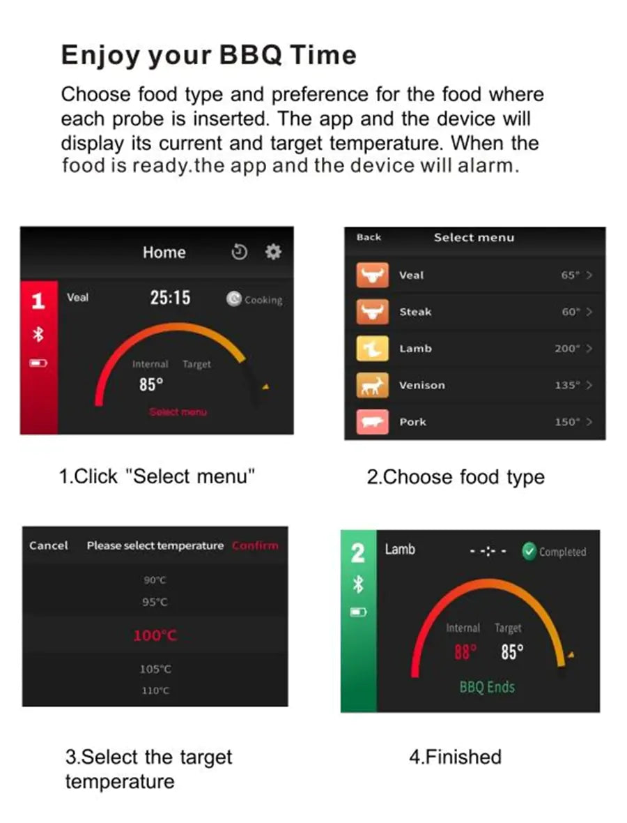 Wireless Kitchen Food Thermometer ZmartNest
