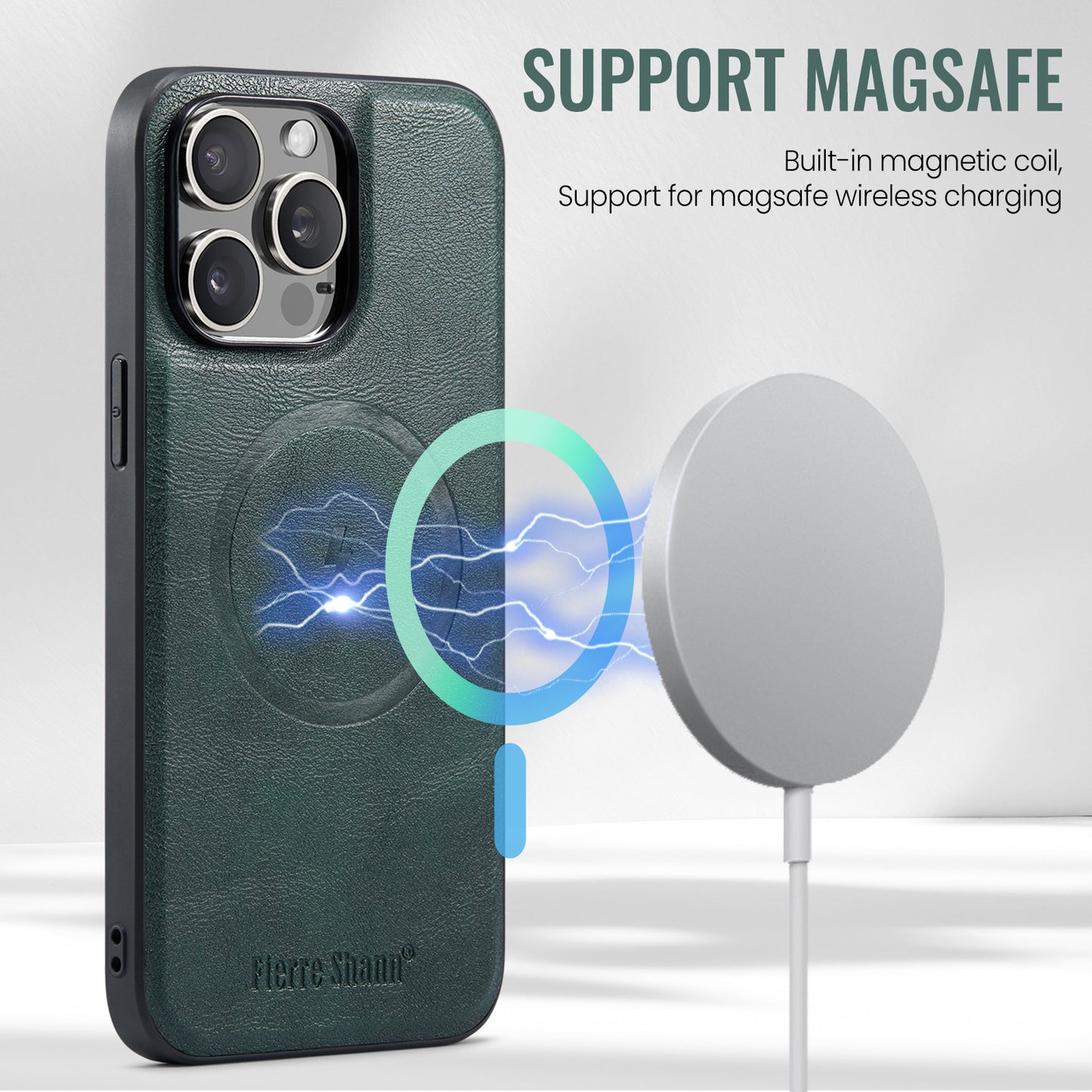 Magnetic Card Holder 2-in-1 MagSafe Wireless Charging Phone Case - ZmartNest