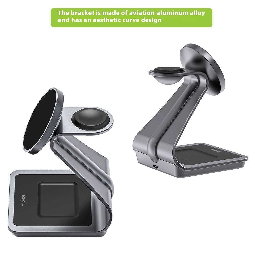 Magsafe Metal Three-in-one Magnetic Wireless Charger - ZmartNest 