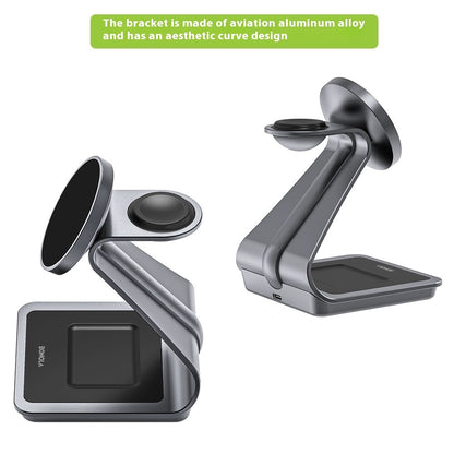 Magsafe Metal Three-in-one Magnetic Wireless Charger - ZmartNest 