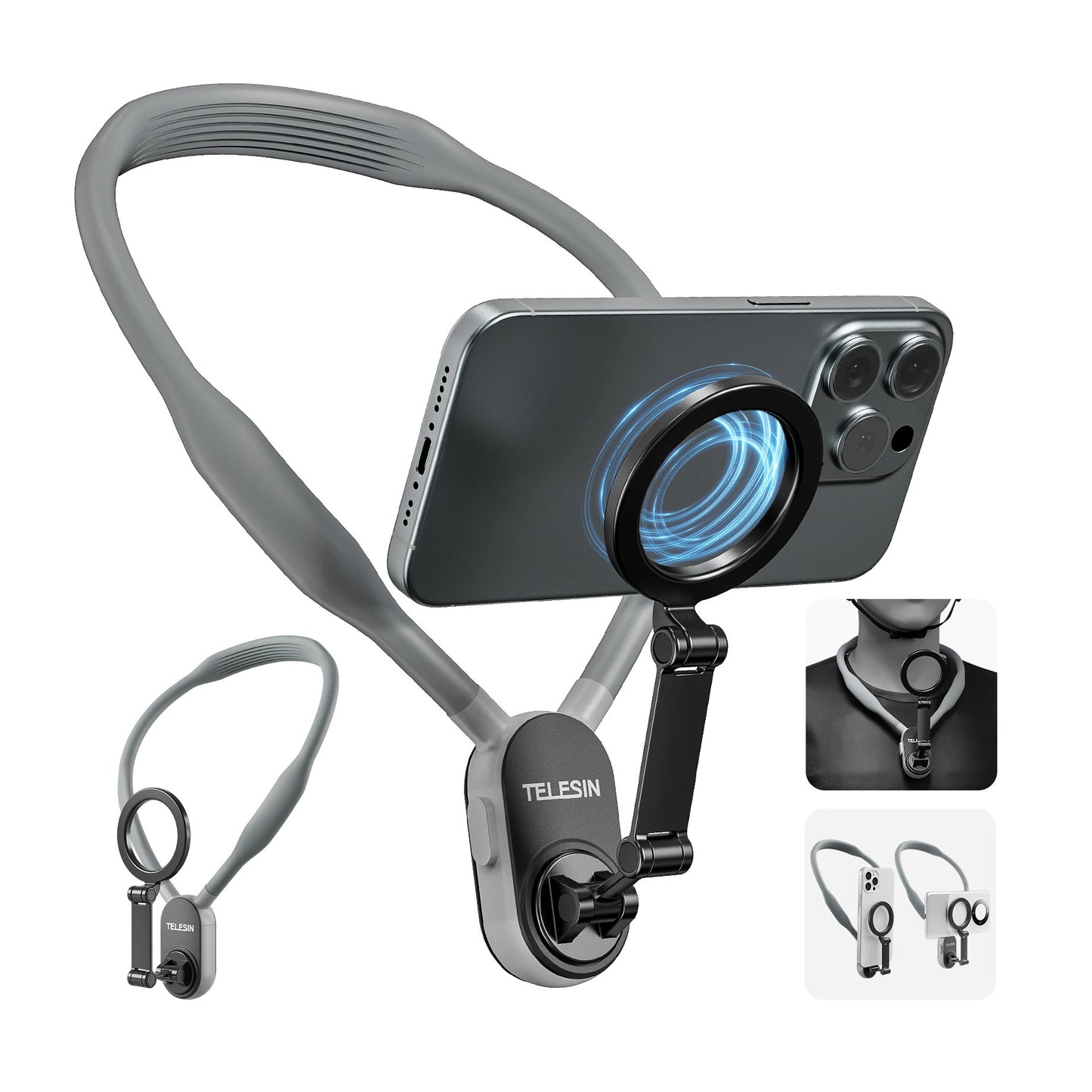 Silicone Phone Magnetic Neck Hold For Phone Magsafe Magnetic - ZmartNest