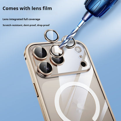 Smartphone with camera lens protection film and tool on a light blue background
