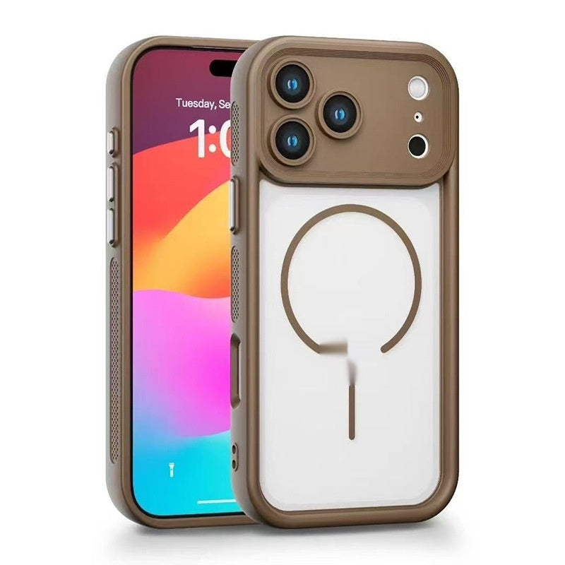 Suitable For 17 Phone Case Frosted Magnetic Skin-absorbing Soft Cover - ZmartNest 