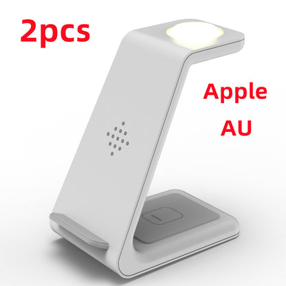 White phone stand with '2pcs' and 'Apple AU' text on a white background