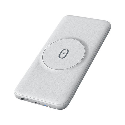 Wireless charging pad on a white background