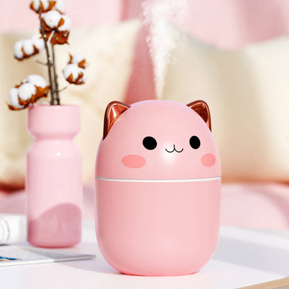Air Humidifier Cute Cat Ultra-Silent USB Office Household Bedroom Car Aromatherapy Air Purifier With Led Cool Mist Spray ZmartNest