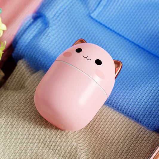 Air Humidifier Cute Cat Ultra-Silent USB Office Household Bedroom Car Aromatherapy Air Purifier With Led Cool Mist Spray ZmartNest