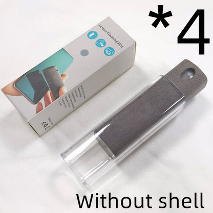 Screen cleaning kit with packaging on a white background