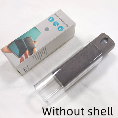 Screen cleaning kit with a brush and packaging on a white background