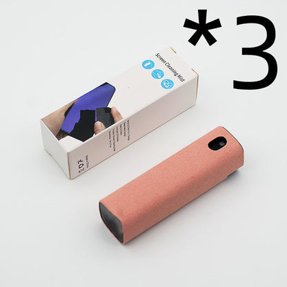 Screen cleaning tool with packaging on a light gray background